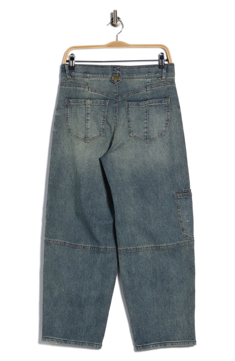 Democracy Crop Barrel Leg Jeans, Alternate, color, Mid Blue Artisanal