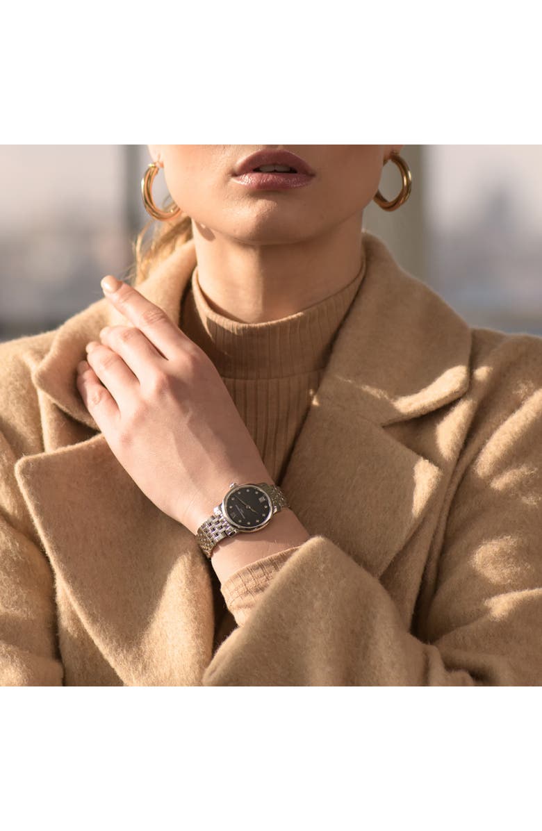 FREDERIQUE CONSTANT Slimline Bracelet Watch, 30mm, Alternate, color, Silver-Tone