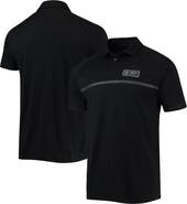 LEVELWEAR Men's Levelwear Black Chicago Cubs Sector Raglan Polo