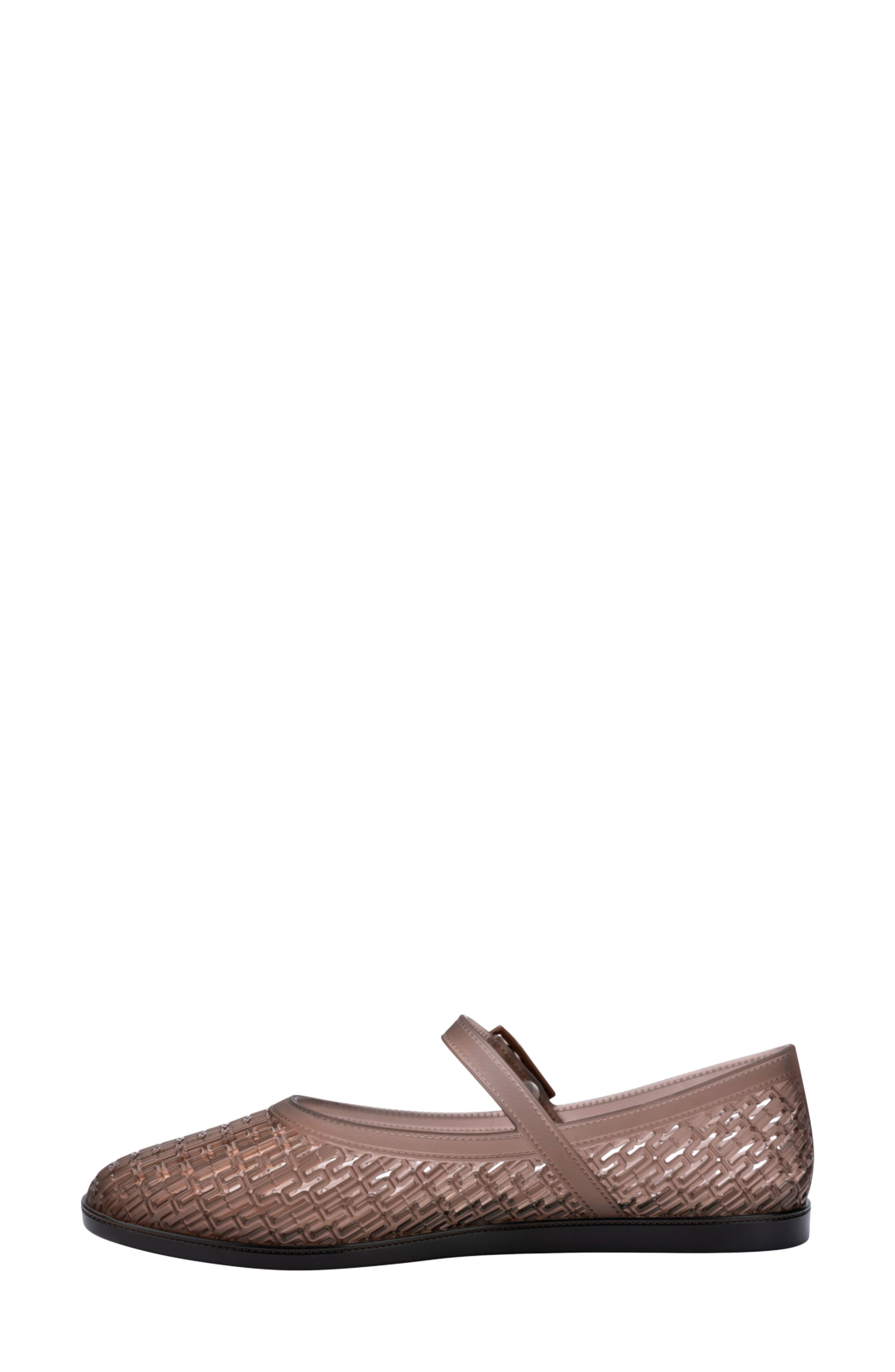 Harper Mary Jane Jelly Flat, Alternate, color, CLEAR BROWN