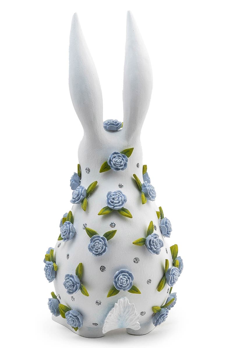 MACKENZIE CHILDS Patience Brewster Periwinkle Peony Rabbit, Alternate, color, White
