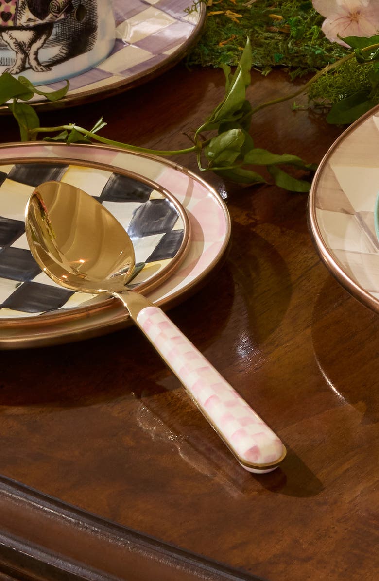 MACKENZIE CHILDS Rosy Check Bistro 5-Piece Place Setting, Alternate, color, Rosy