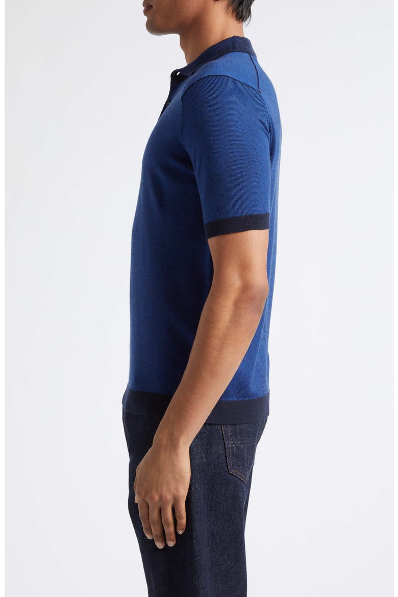 Grenock Merino Wool Polo Sweater, Alternate, color, MIDNIGHT BLUE