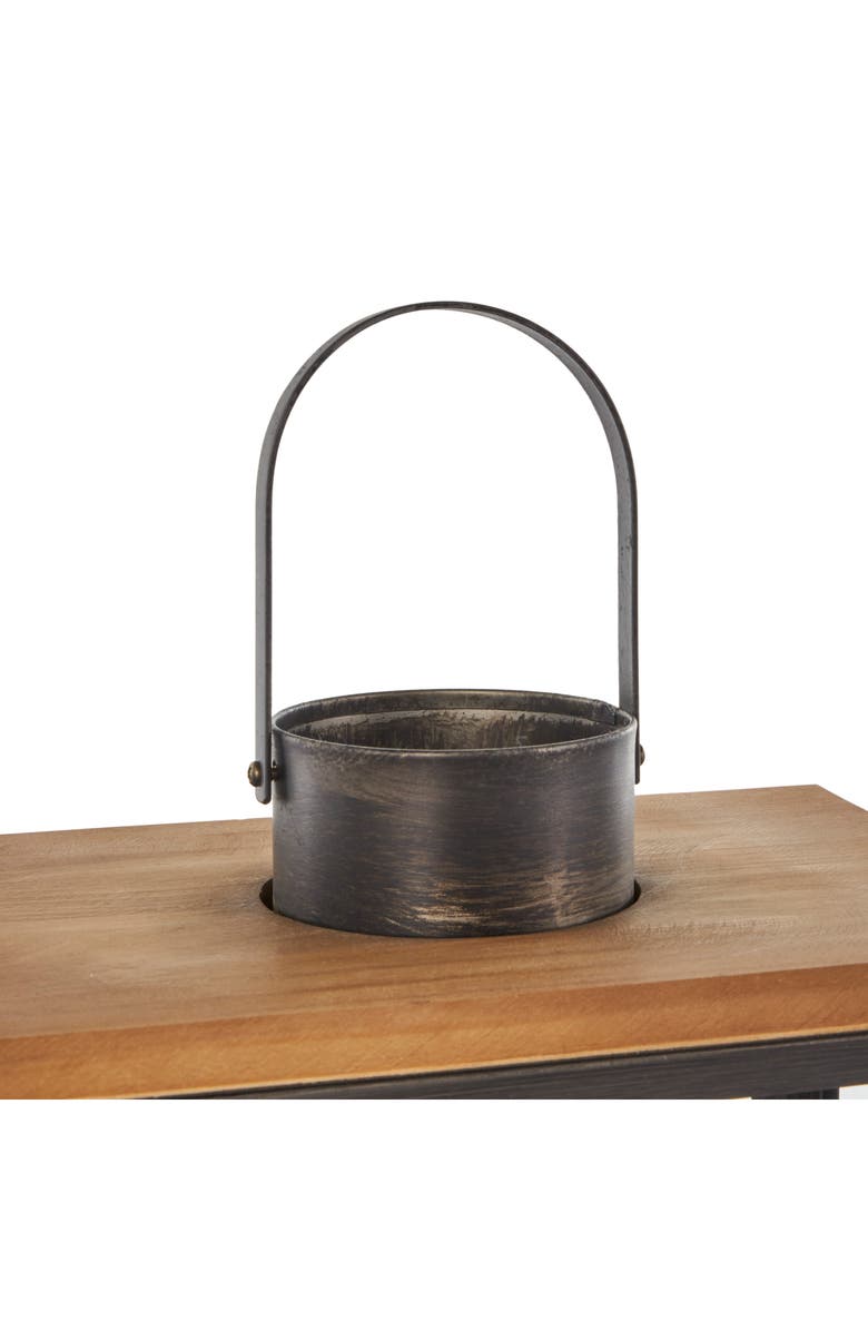 GINGER BIRCH STUDIO Set of 2 Lantern Candleholders, Alternate, color, Dark Gray