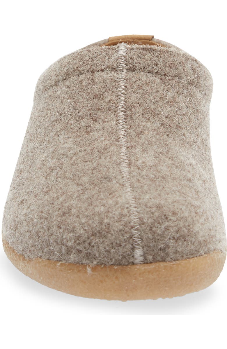 Sanita Lodge Wool Felt Slipper, Alternate, color, Stone