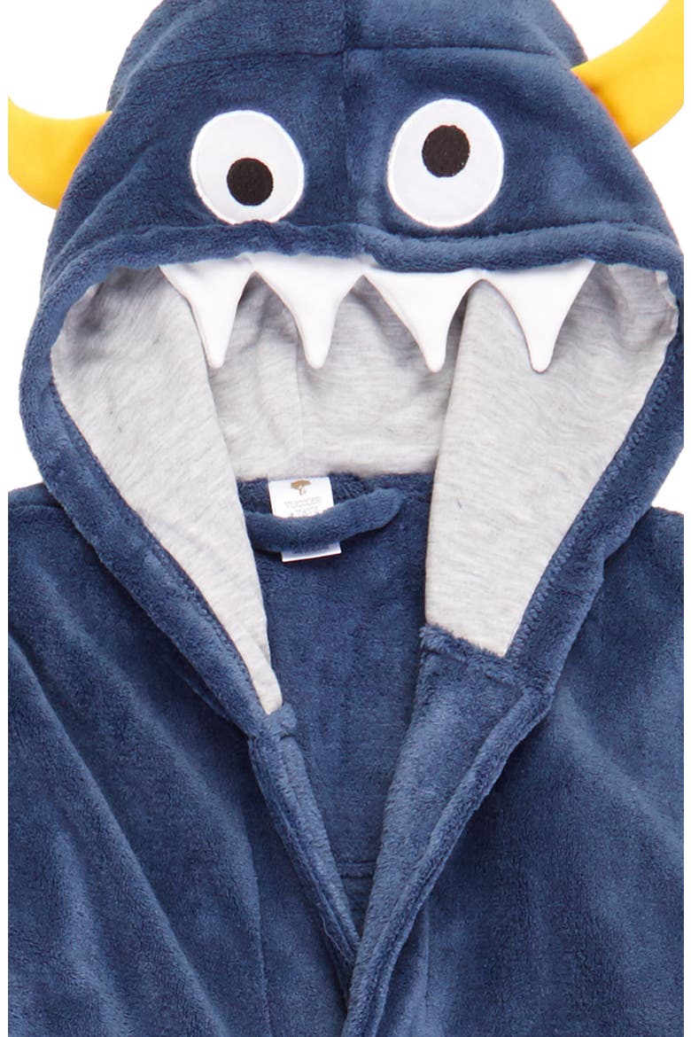 Monster Plush Robe, Alternate, color, BLUE VINTAGE MONSTER