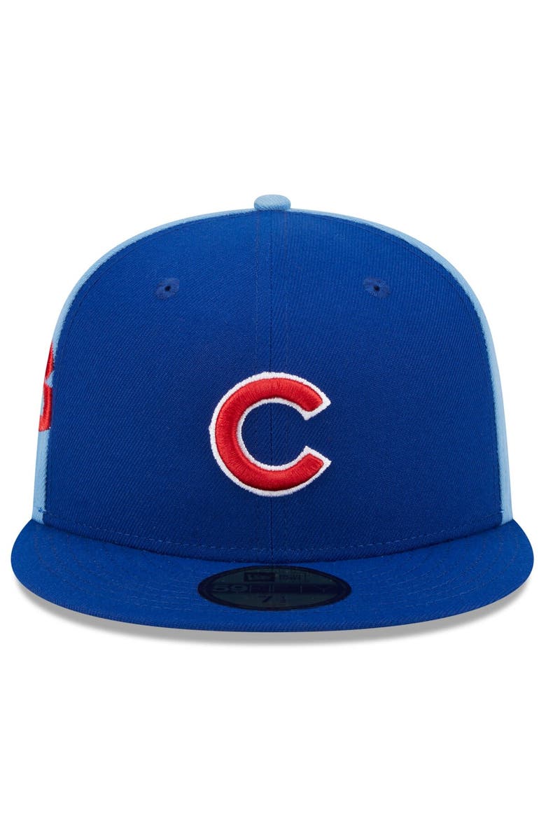 Men's New Era Royal/Light Blue Chicago Cubs Gameday Sideswipe 59FIFTY Fitted Hat, Alternate, color, Royal
