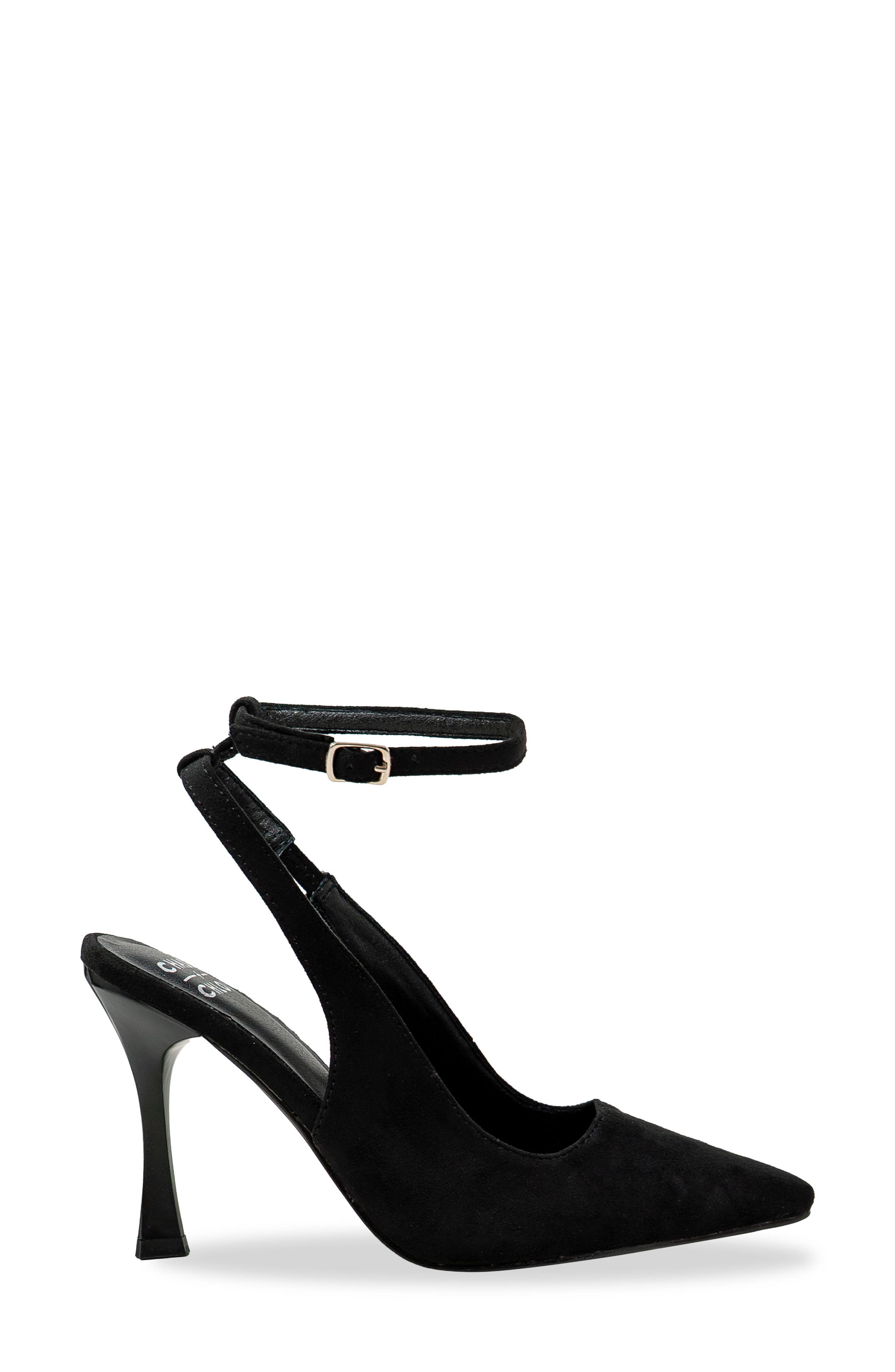 CHASE AND CHLOE Jazir Ankle Strap Pump, Alternate, color, Black