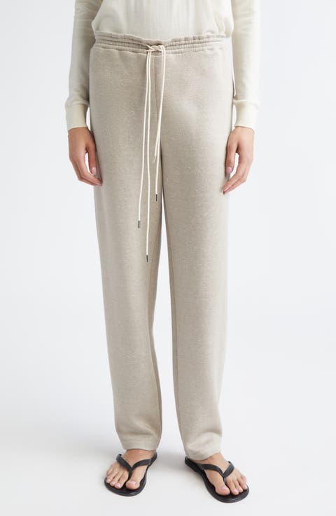Mott Linen Blend Drawstring Pants