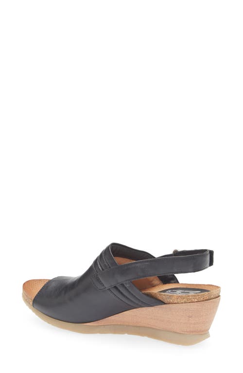 Miz Mooz Sabina Wedge Sandal In Black
