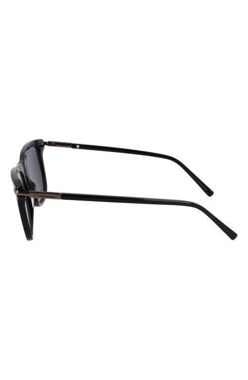 Ferragamo 54mm Modified Rectangular Sunglasses In Black