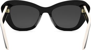 'DiorPacific B3U 52mm Butterfly Sunglasses