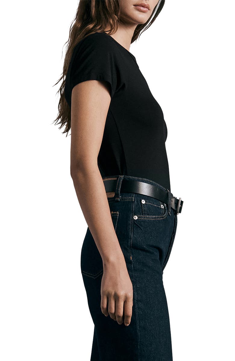 rag & bone ICONS Luca Baby Tee, Alternate, color, Black