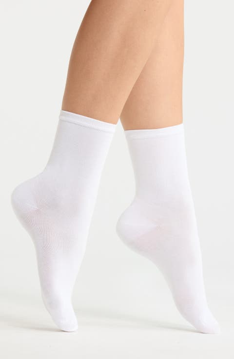 Solid Flat Knit Dress Socks