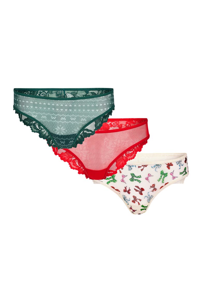 Onita Cheeky Panties, Main, color, Novelty red