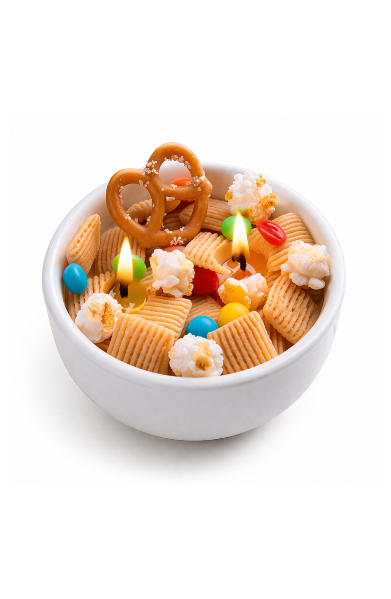 Southlake gifts Snack Bowl Candle, Main, color, Light Beige / Multi