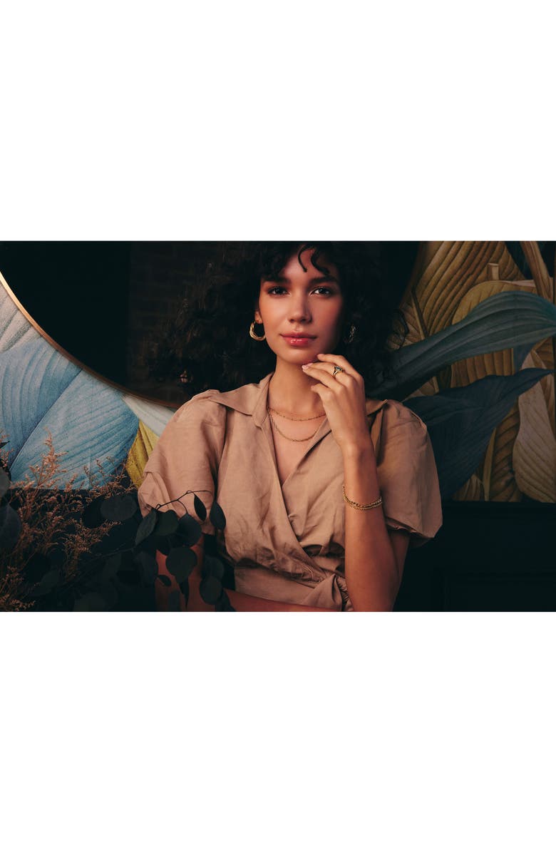 Sterling Forever Hallie Layered Chain Bracelet, Alternate, color, Silver