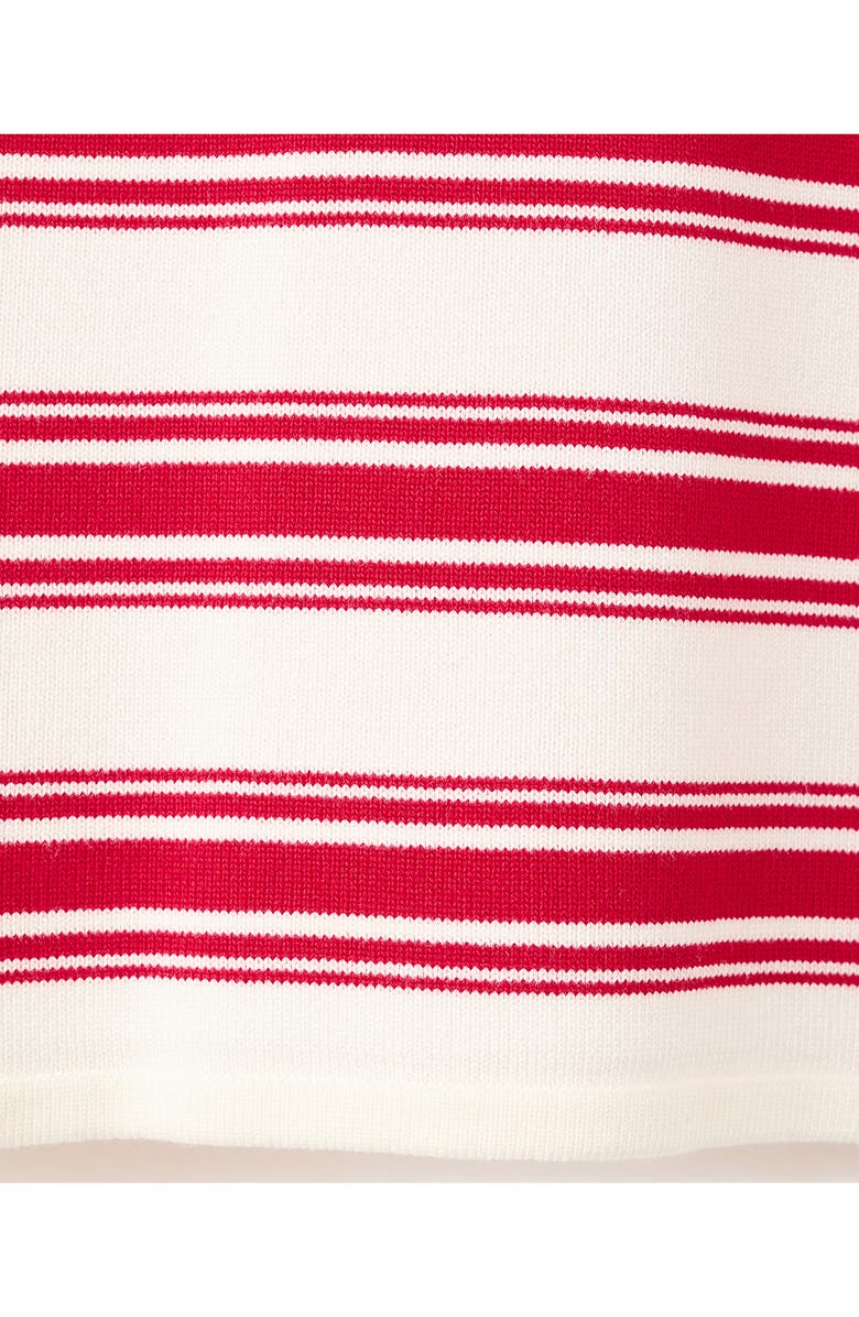 MANGO Stripe Short Sleeve Sweater, Alternate, color, 