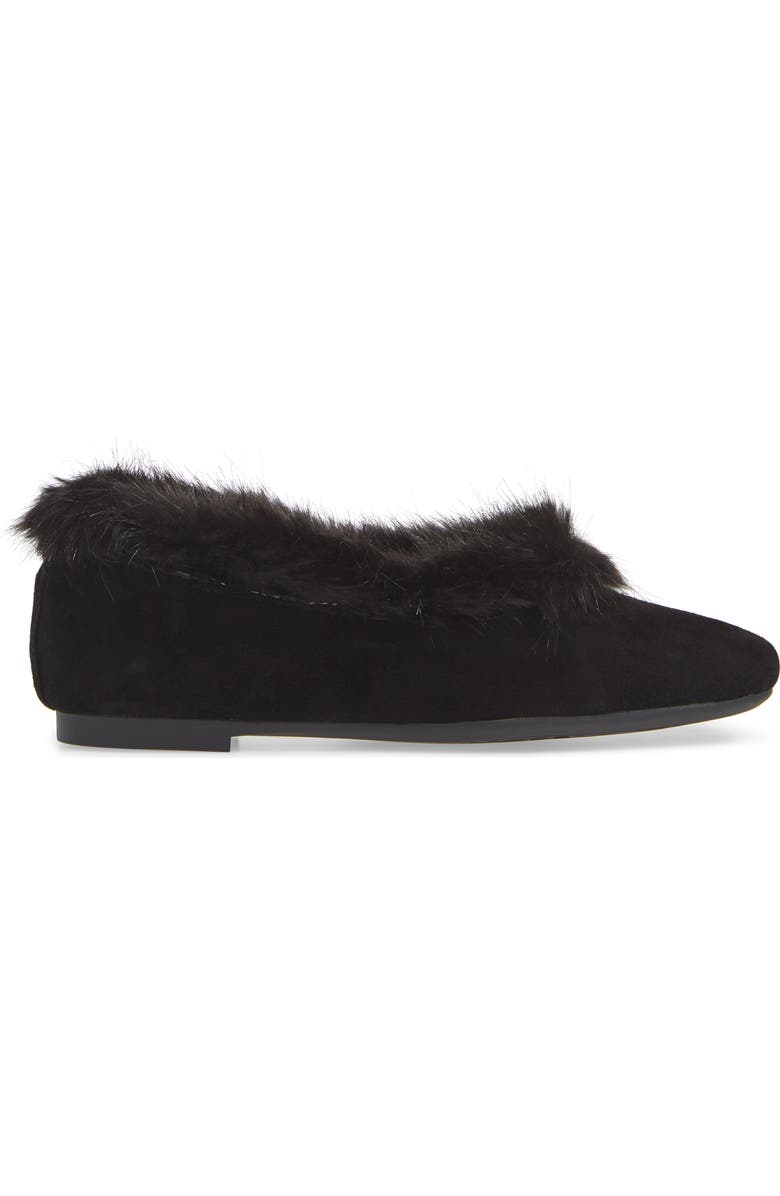 Taryn Rose Ryanne Water Resistant Faux Fur Flat, Alternate, color,