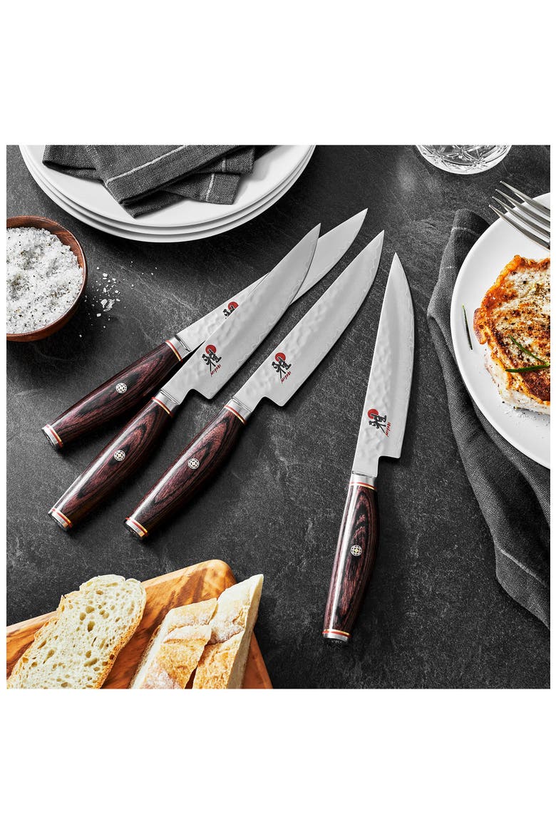 4-Pack Artisan Steak Knives, Alternate, color, SILVER