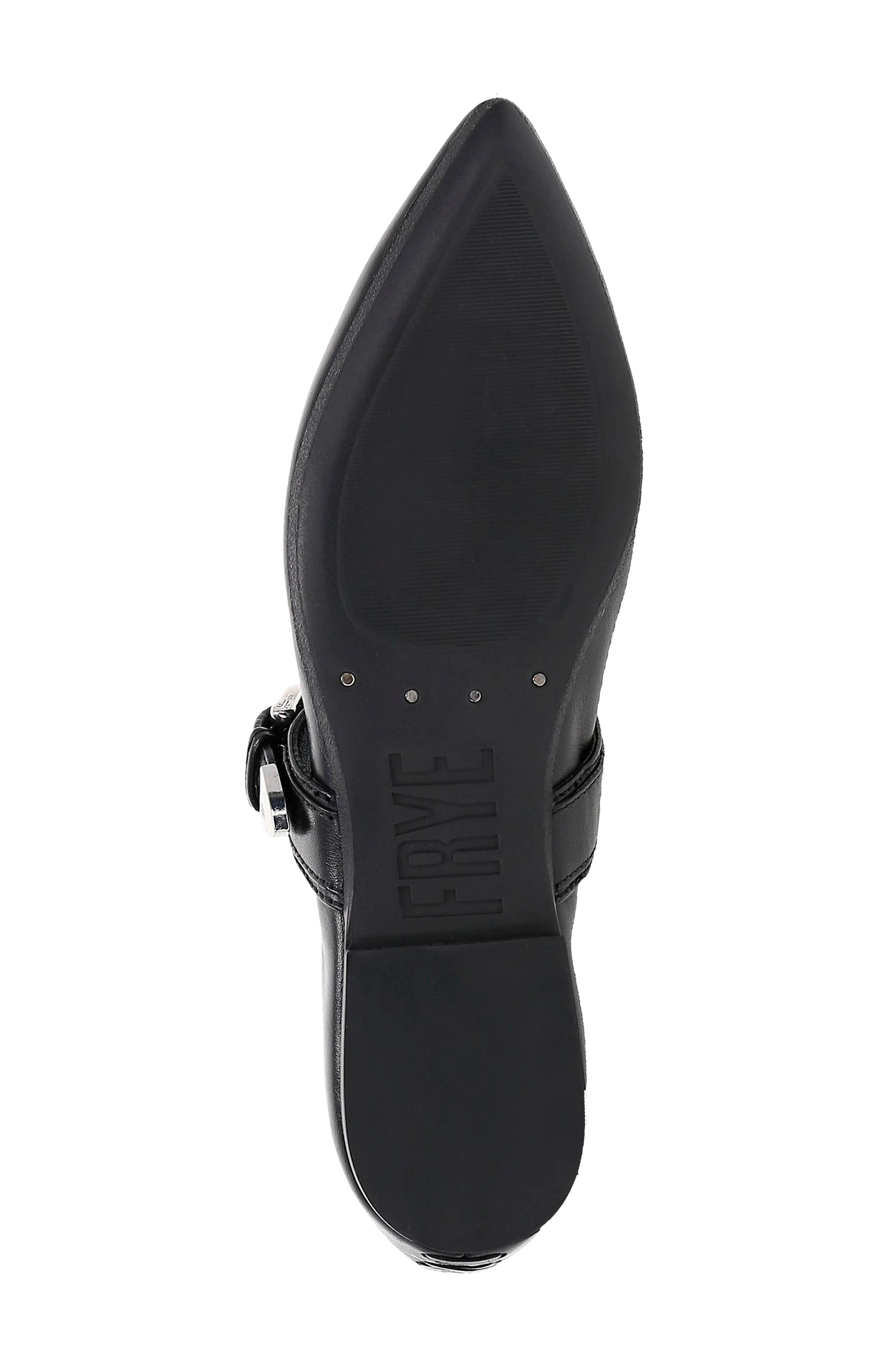 Frye Heather Pointed Toe Mary Jane Flat, Alternate, color, Black