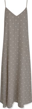 Donna Karan New York Polka Dot Linen Blend Dress