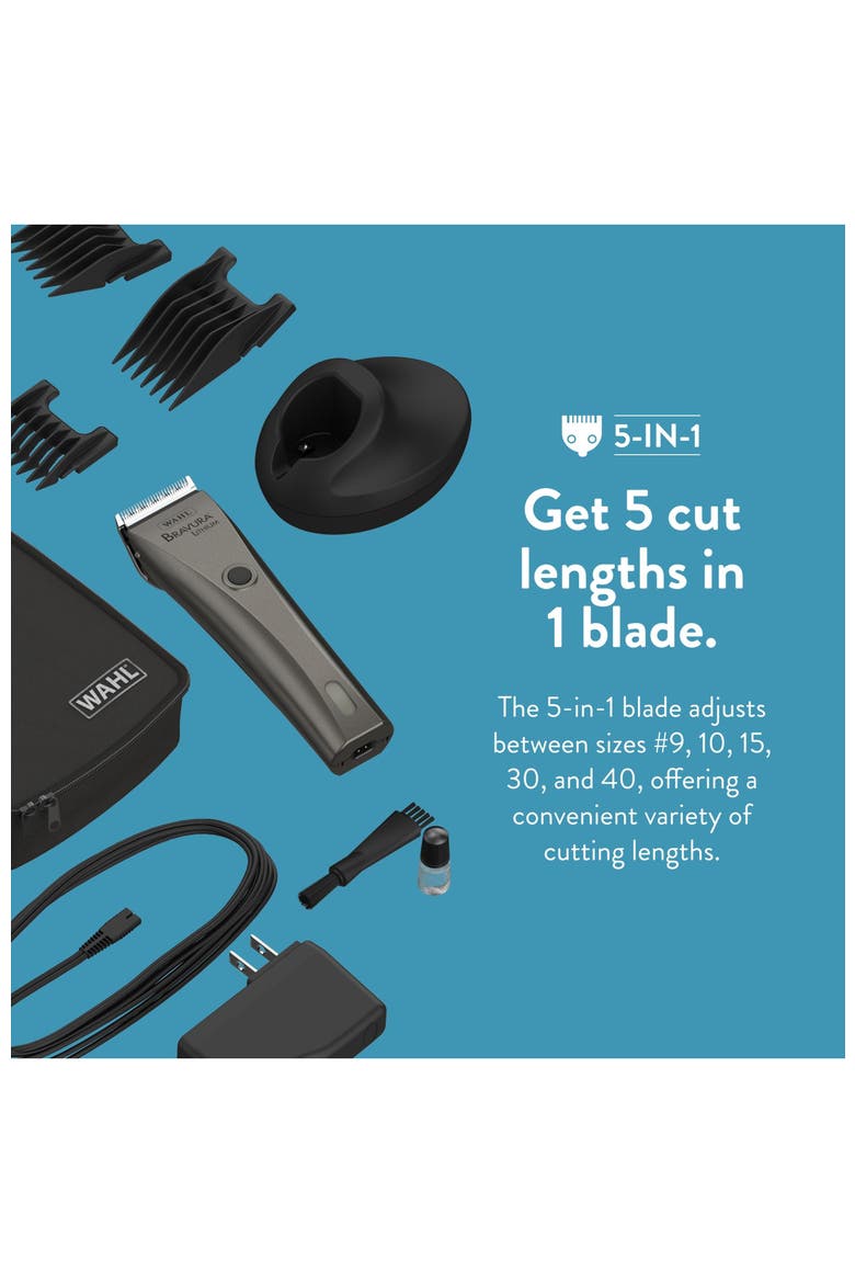 Lithium-Ion Corded and Cordless Clipper for Dog, Cat and Pet Grooming, Alternate, color, Gunmetal
