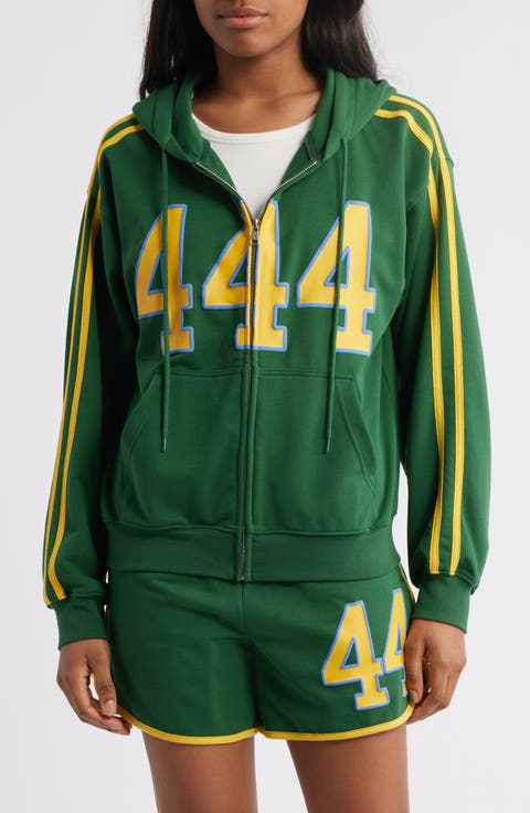 444 Zip-Up Graphic Hoodie
