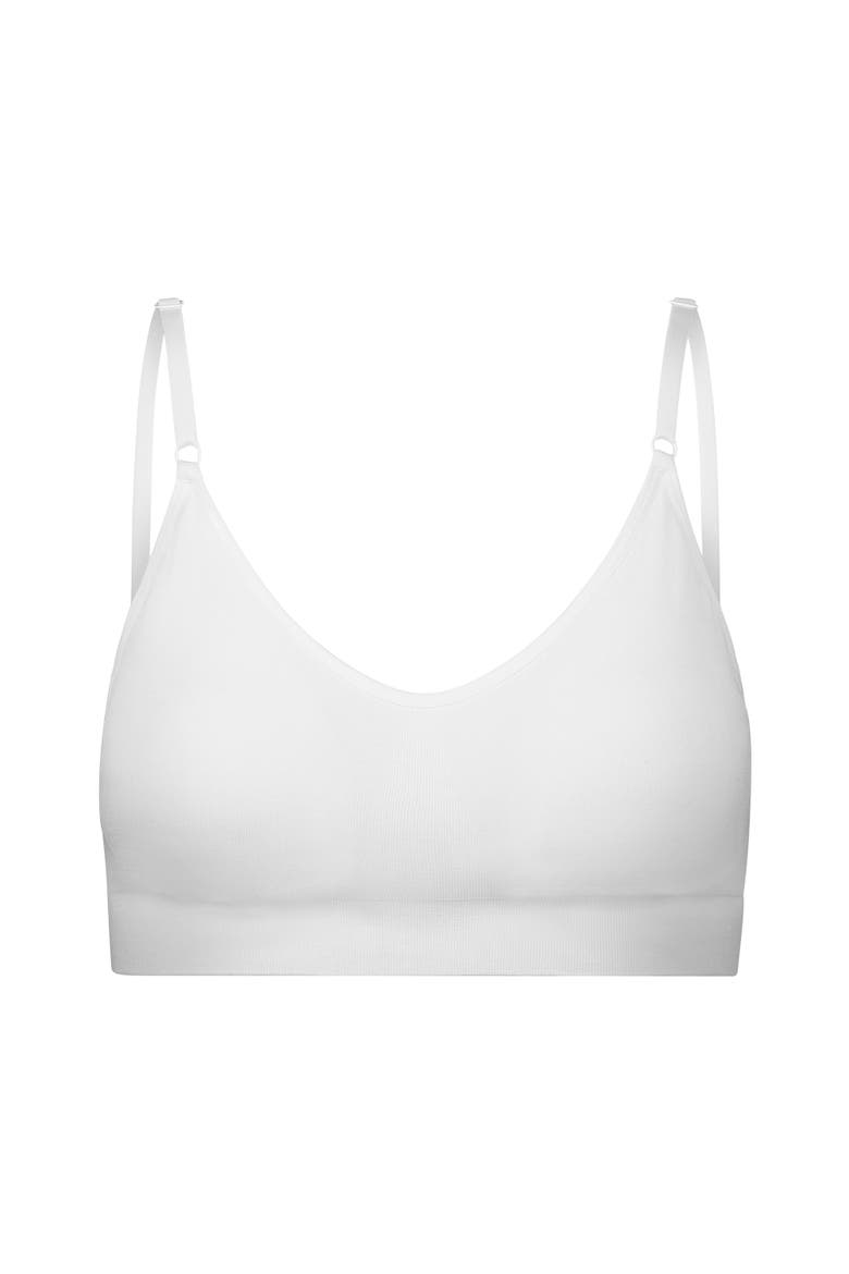 Soft Supportive Day Bra With Back-Closure, Main, color, white