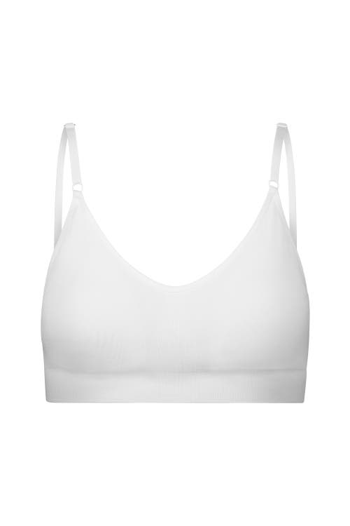 BRABAR Soft Supportive Day Bra With Back-Closure in White at Nordstrom, Size Large