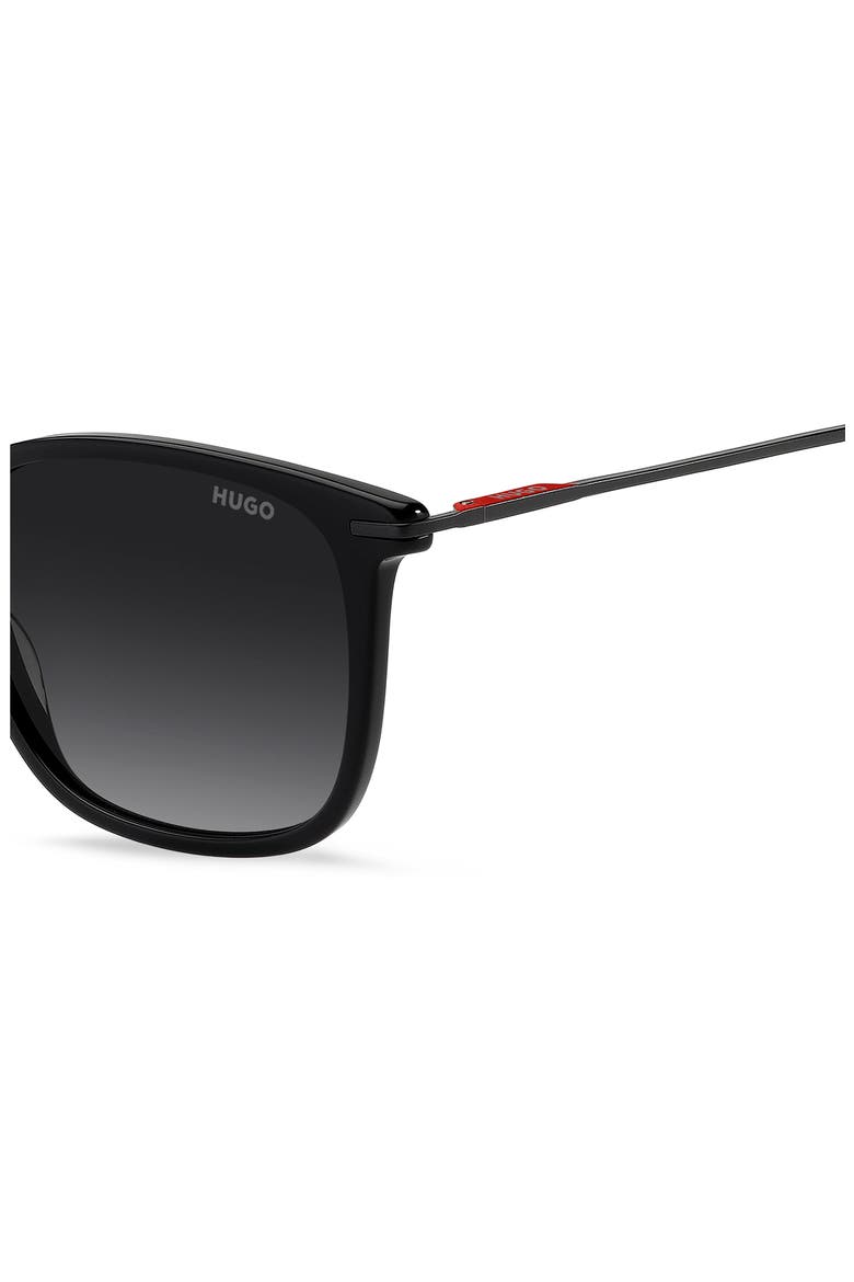 HG 1428/S 53mm Gradient Rectangular Sunglasses, Alternate, color, BLACK/ DARK GREY SF