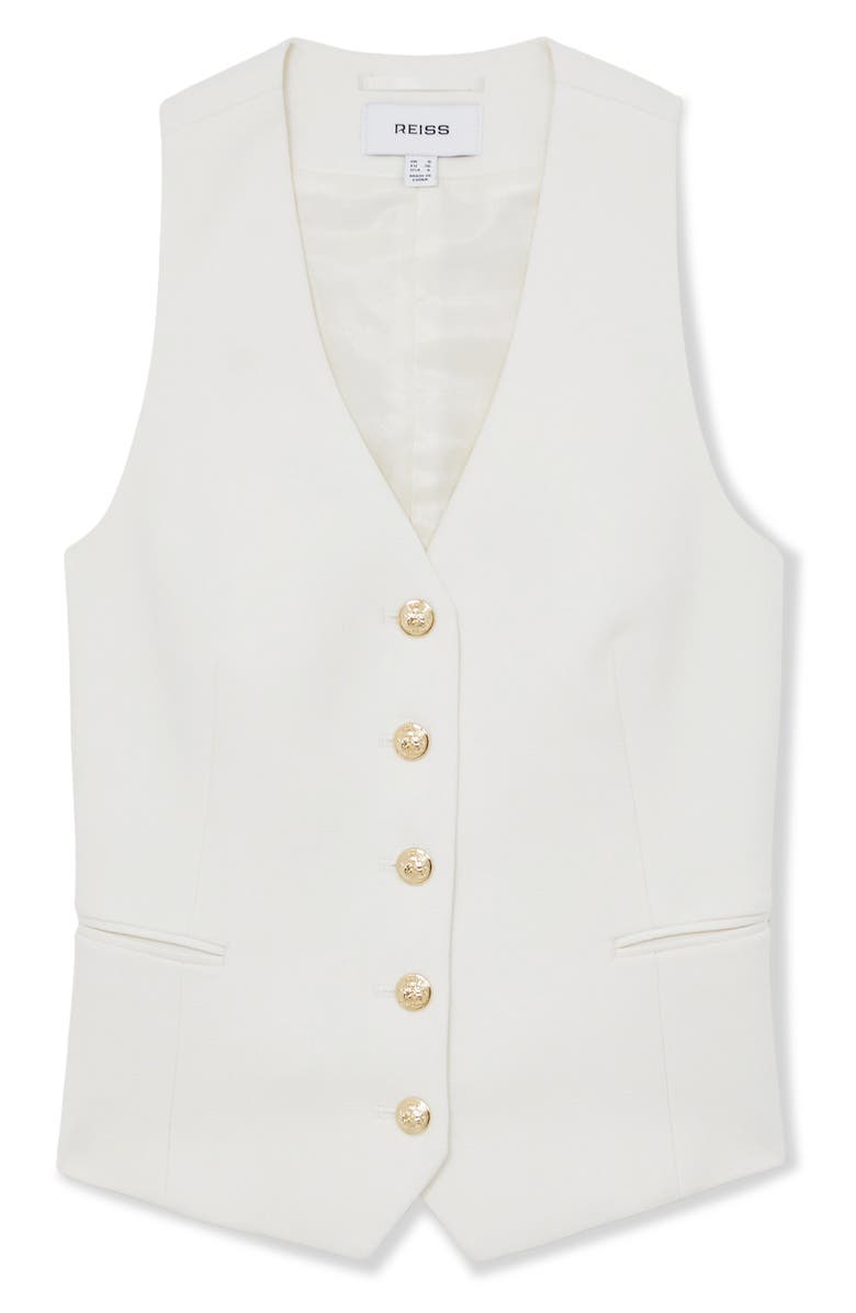 Reiss Lily Vest, Alternate, color, White