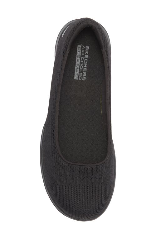 Skechers Go Walk Lite Flat In Black