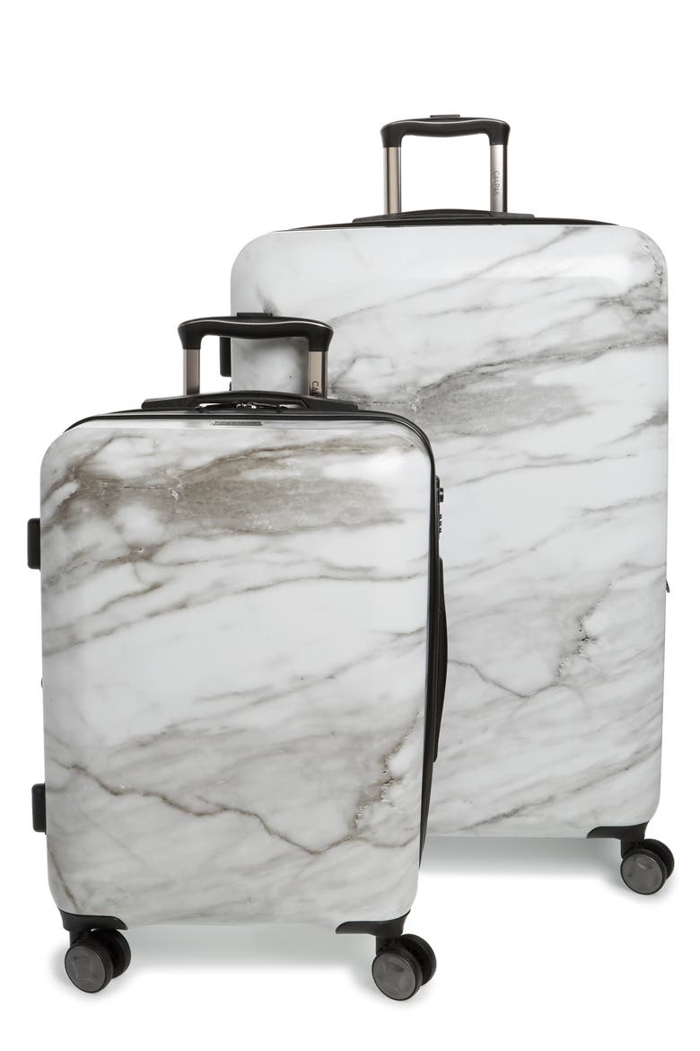 Astyll 22-Inch & 30-Inch Spinner Luggage Set, Main, color, MILK MARBLE