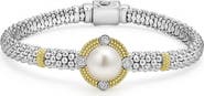 LAGOS Luna Freshwater Pearl & Diamond Lux Rope Bracelet