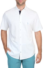 TailorByrd Solid Modal Blend Short Sleeve Shirt