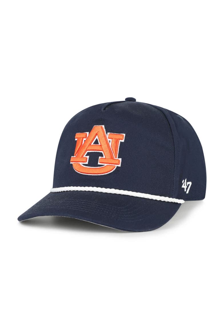 Men's '47  Navy Auburn Tigers Rope Hitch Adjustable Hat, Main, color, Navy