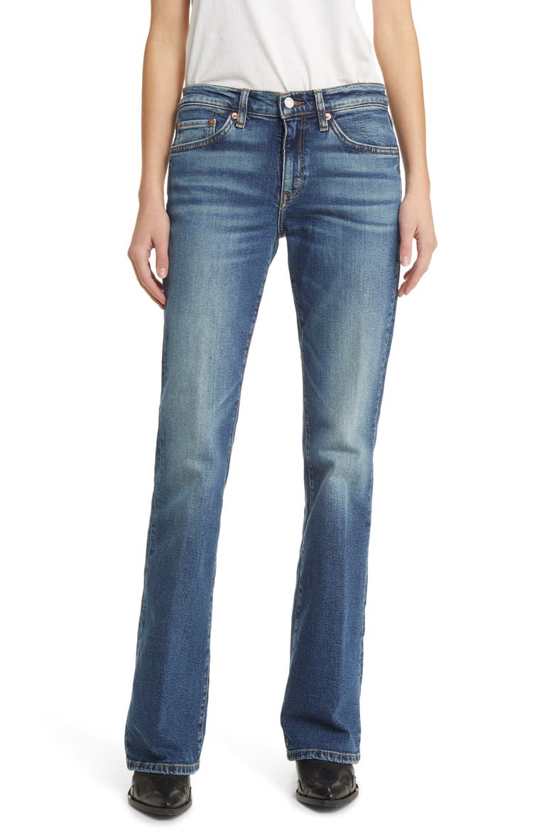 Baby Bootcut Jeans, Main, color, AZZURRO