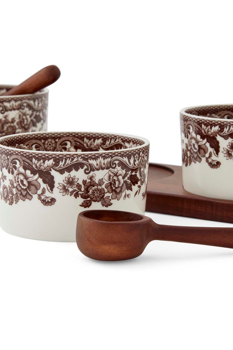 Woodland 7 Piece Condiment Set, Alternate, color, Brown