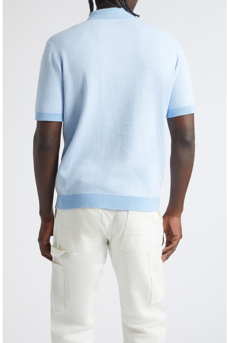 Pinstripe Polo, Alternate, color, COTTON