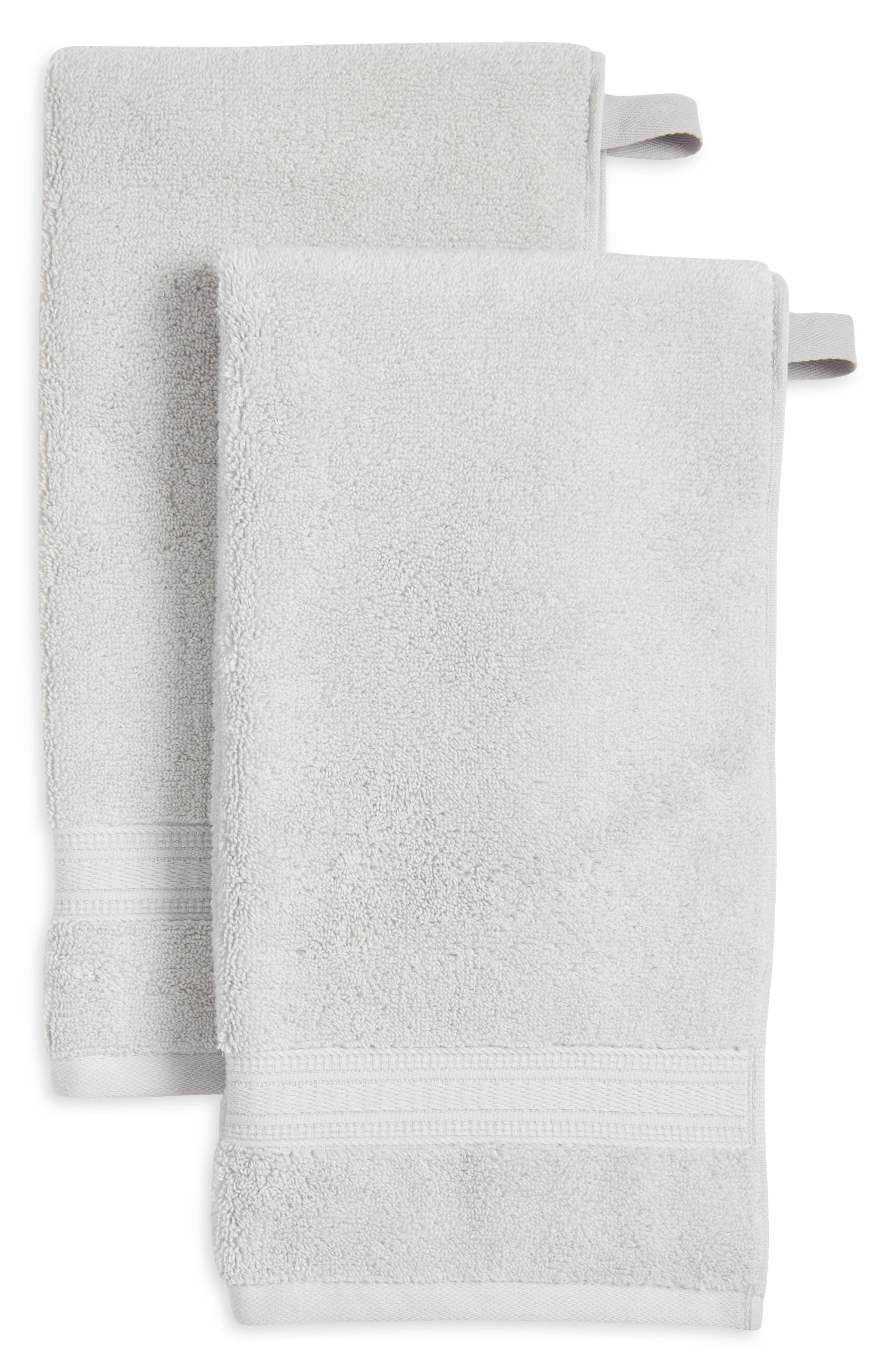 NORDSTROM RACK Zero Twist 2-Pack Cotton Hand Towels