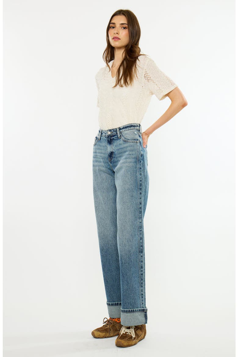 Lani Essentials 90s Low Rise Relaxed Straight Jeans, Alternate, color, Dark Wash