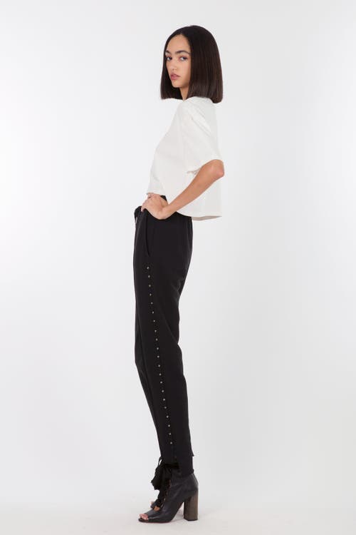 Secret Mission Sadye Sweatpants With Studs In Black