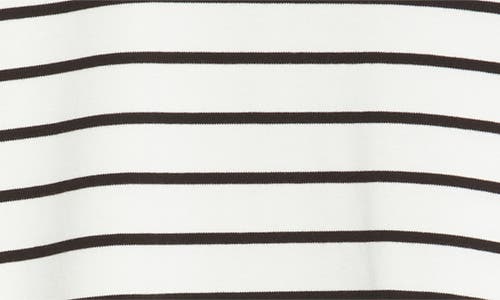 Mavi Jeans Stripe Cotton Crewneck T-shirt In White