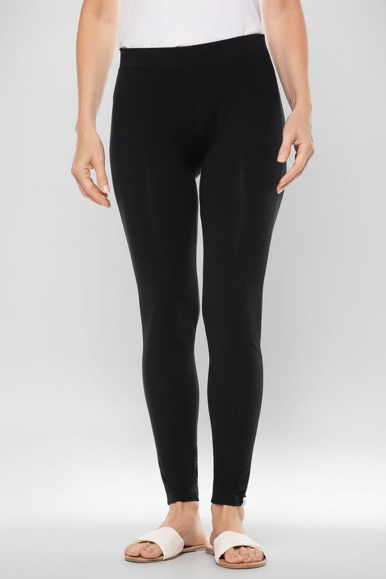 Women's Monterey Summer Leggings, UPF 50+ Sun Protection, Alternate, color, Black