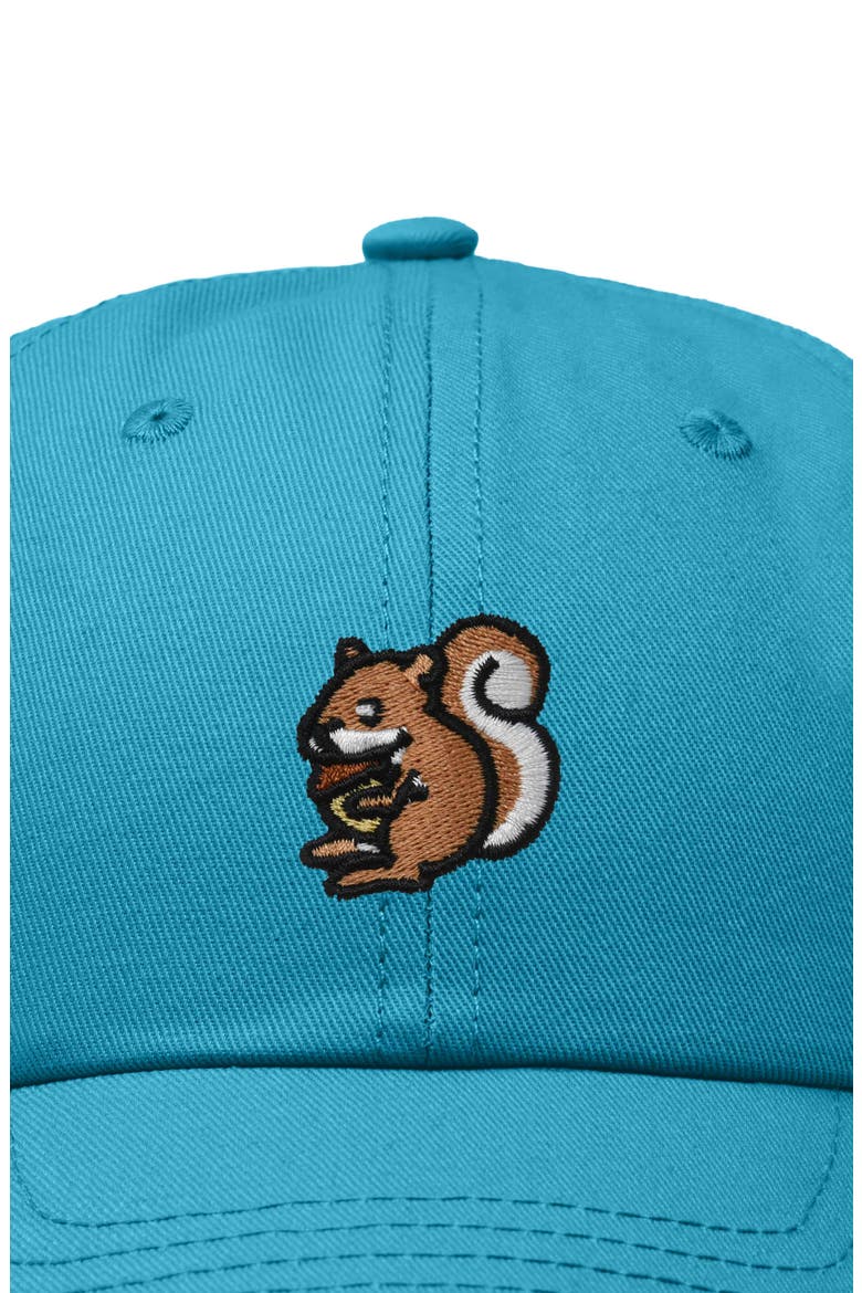 Squirrel Embroidered Outdoor Cap, Alternate, color, Teal