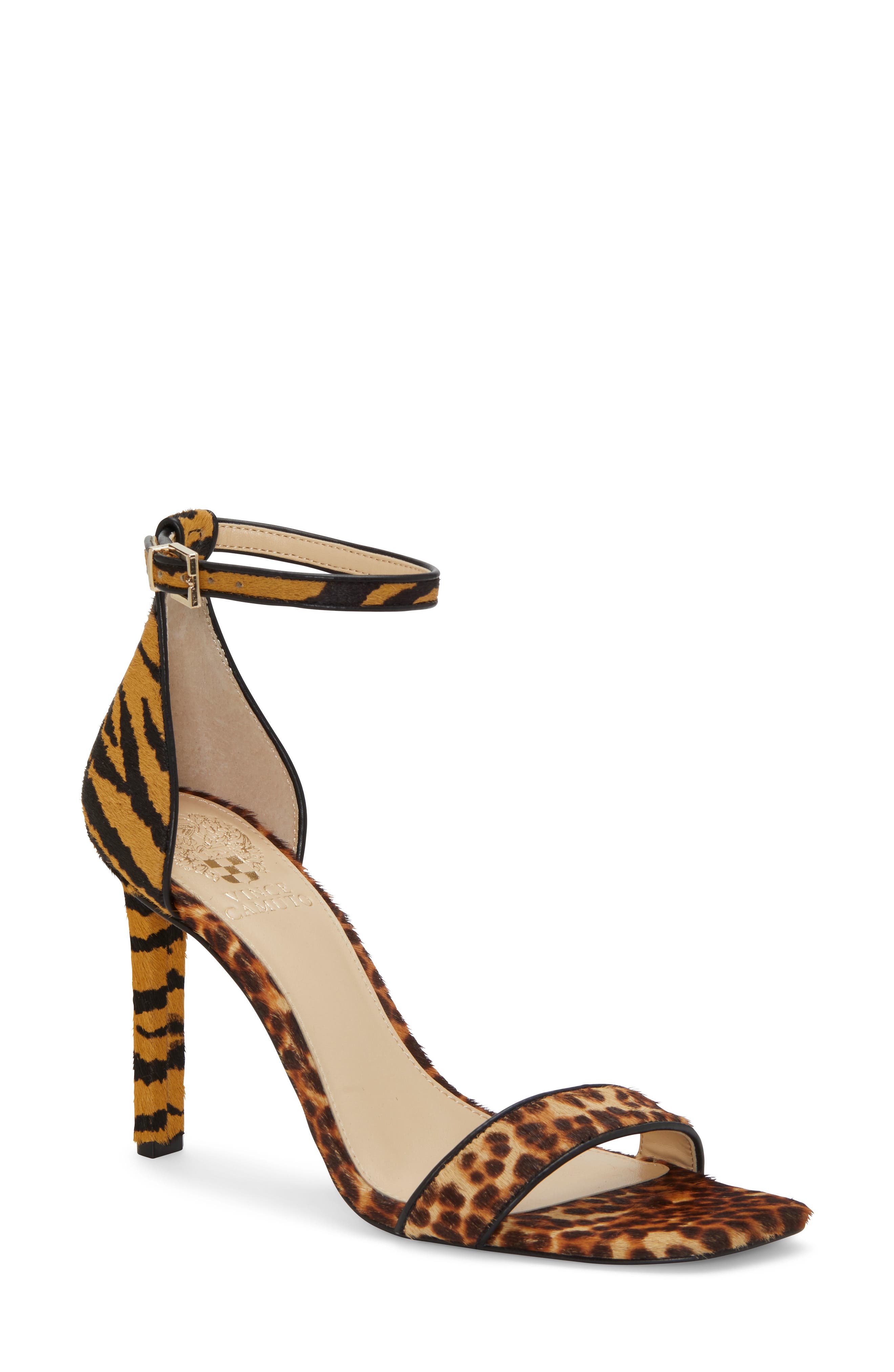 Lauralie Ankle Strap Sandal, Main, color, NATURAL CALF HAIR