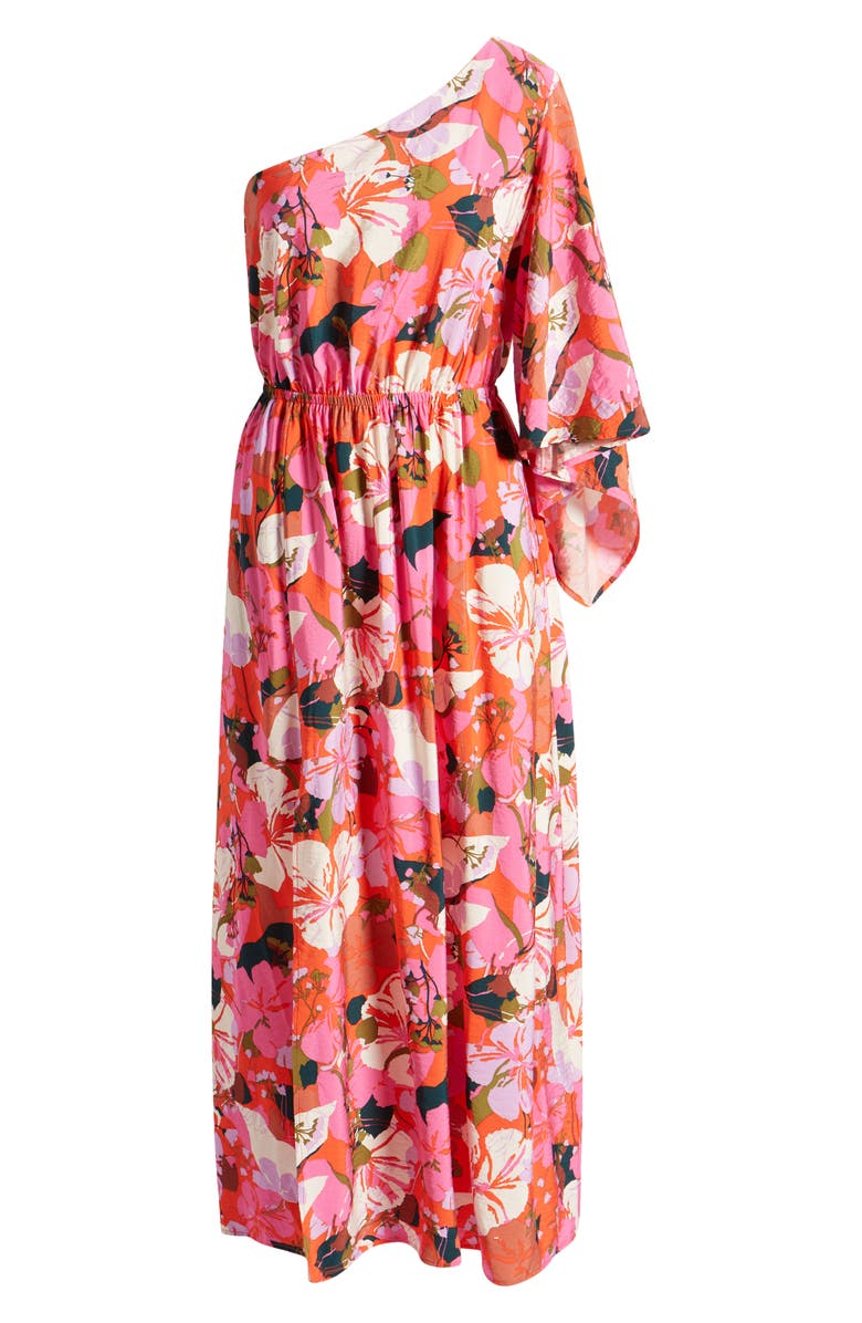 Chelsea28 Floral One-Shoulder Maxi Dress, Alternate, color, 