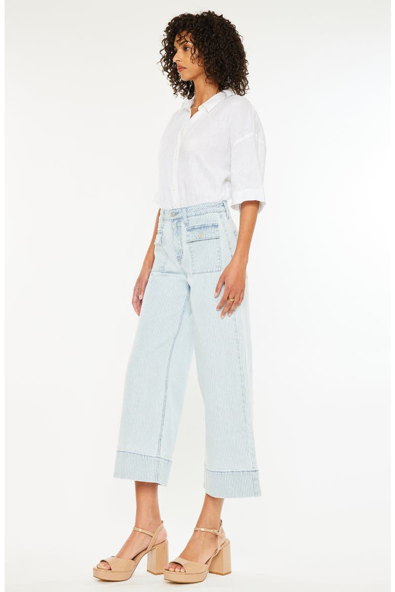 Jace High Rise Crop Wide Leg Jeans, Alternate, color, Light Wash