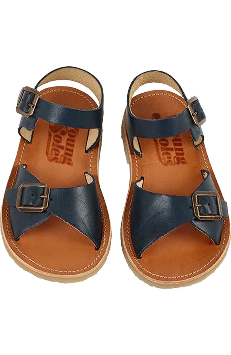 Young Soles Sonny Sandal, Alternate, color, Navy